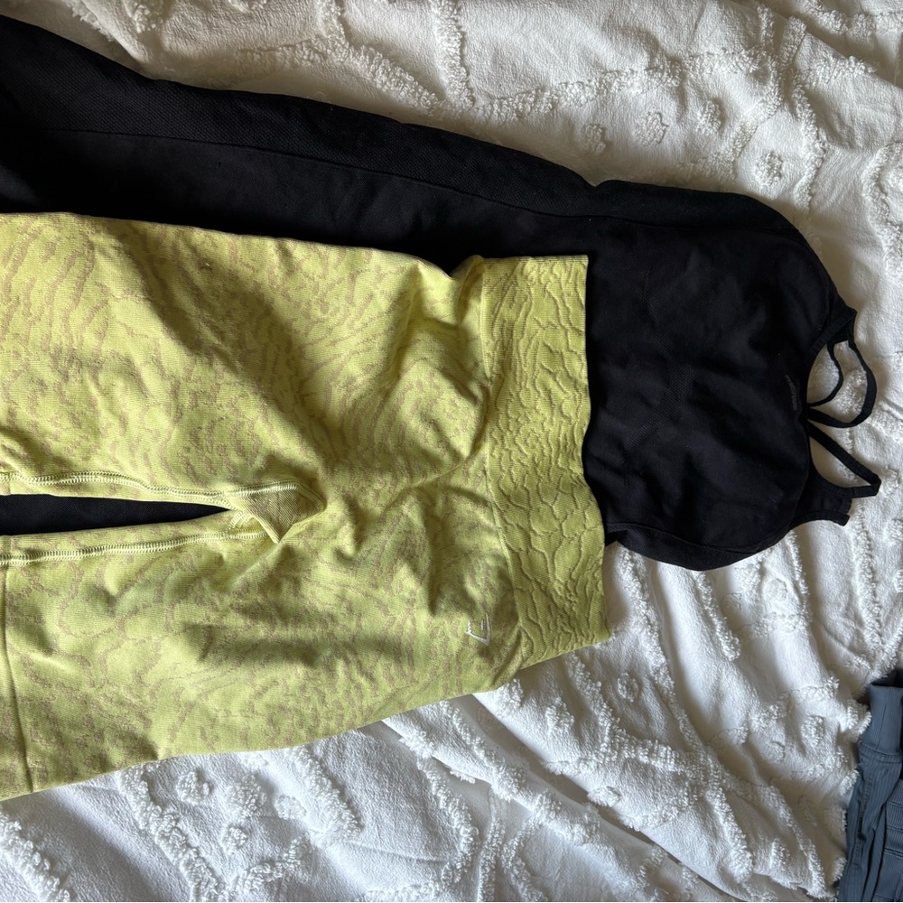 Gymshark package shorts and black short jumpsuit Activewear Set